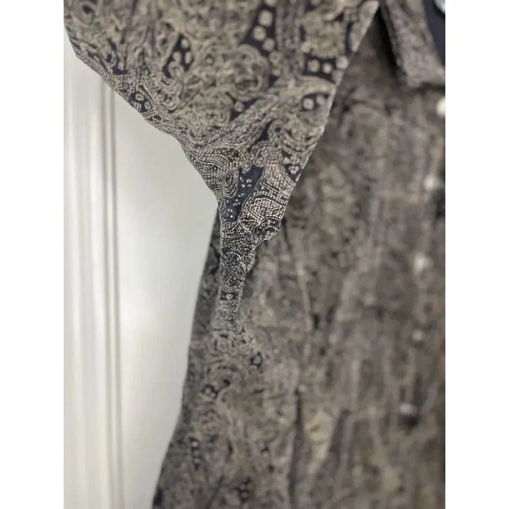 Hannah Corduroy Jacket Size Large Brown Black Metal Button Pocket - Picture 5 of 10